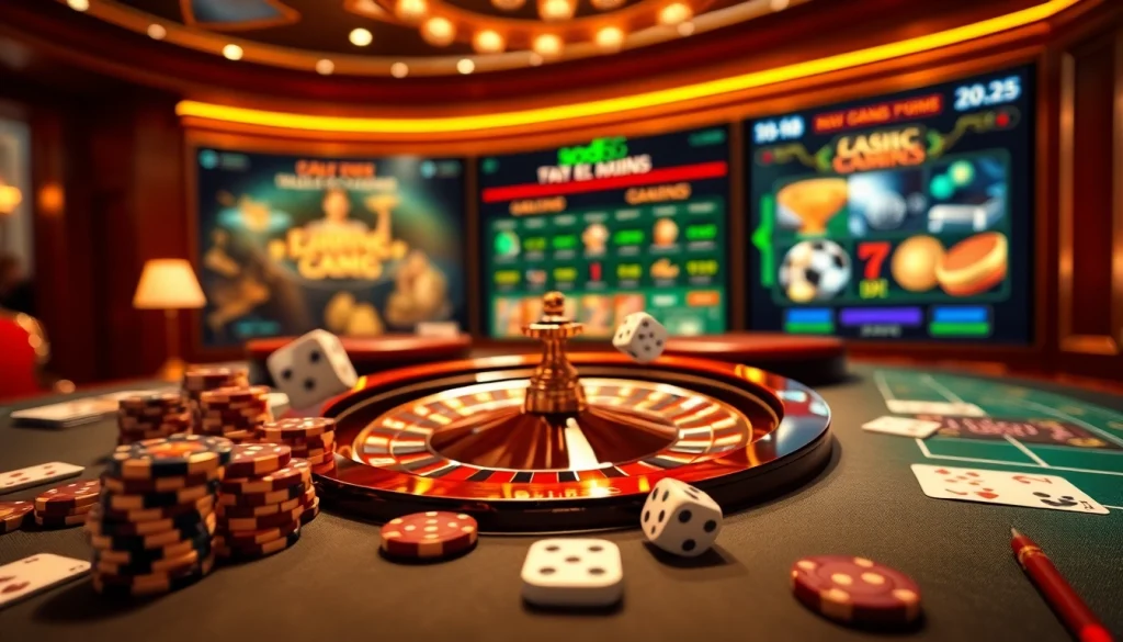 Sodo66 casino scene with vibrant poker chips, roulette wheel, and engaging online interface
