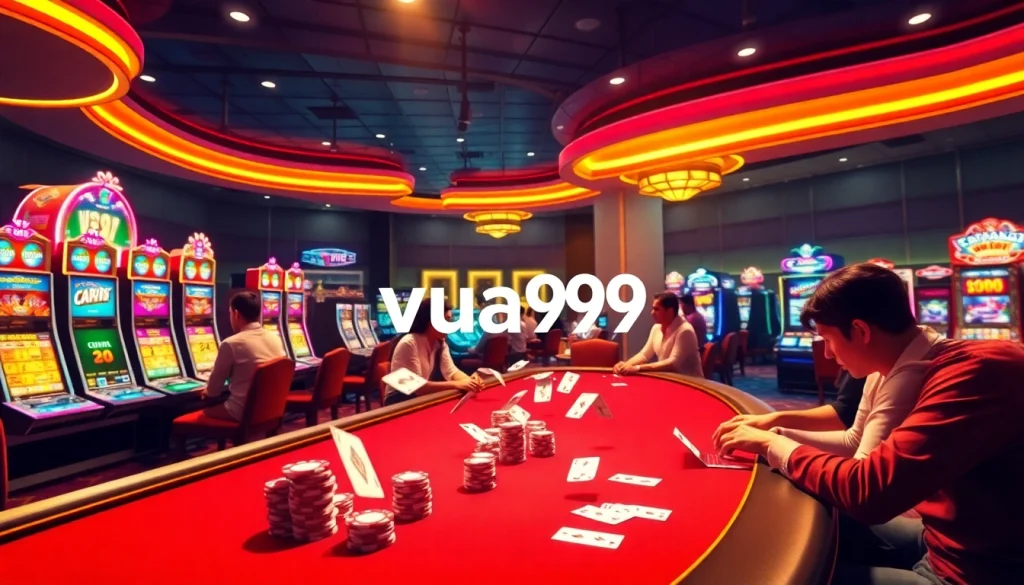Experience thrilling gameplay at vua99 with vibrant casino tables and lively players.