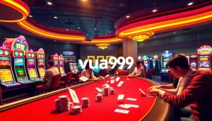 Experience thrilling gameplay at vua99 with vibrant casino tables and lively players.