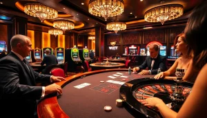 Experience kk win with thrilling casino action at a luxurious poker table.