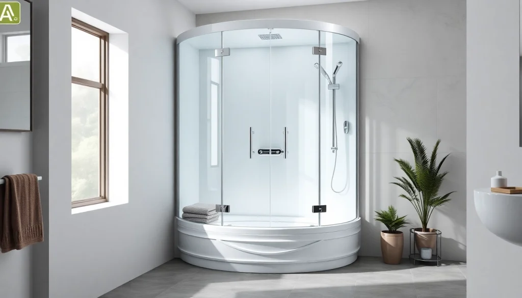 Die duschkabine 90x90 in einem eleganten Badezimmer, stilvoll mit glatten Oberflächen.