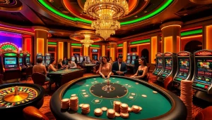 Vivez l'excitation des casinos crypto français avec des tables de jeu dynamiques et un décor luxueux.