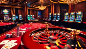 SODO offers exciting casino experiences with vibrant tables, cards, and roulette wheels.