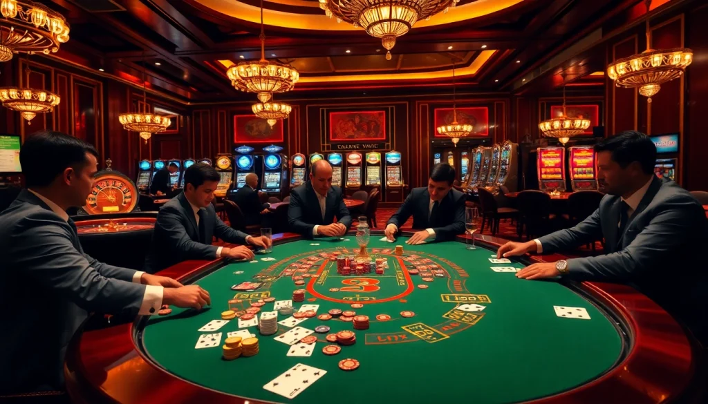 Tập đoàn truyền thông TPJ enhances the luxurious casino experience with vibrant games and interactive atmosphere.