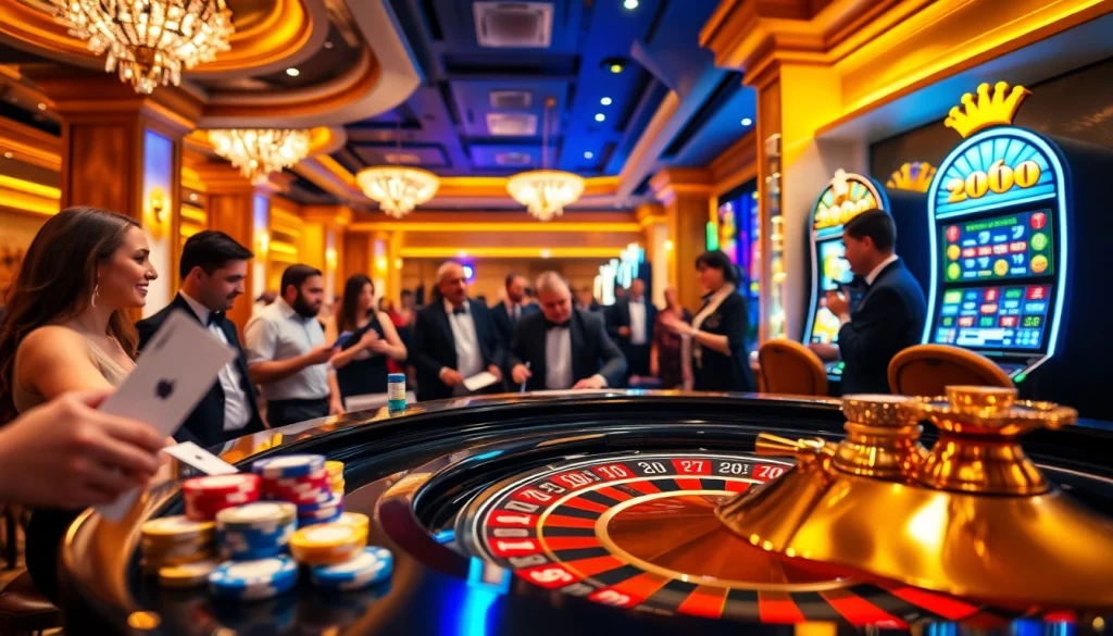 Exciting gameplay at 789f including roulette and poker elements in a high-end casino atmosphere.