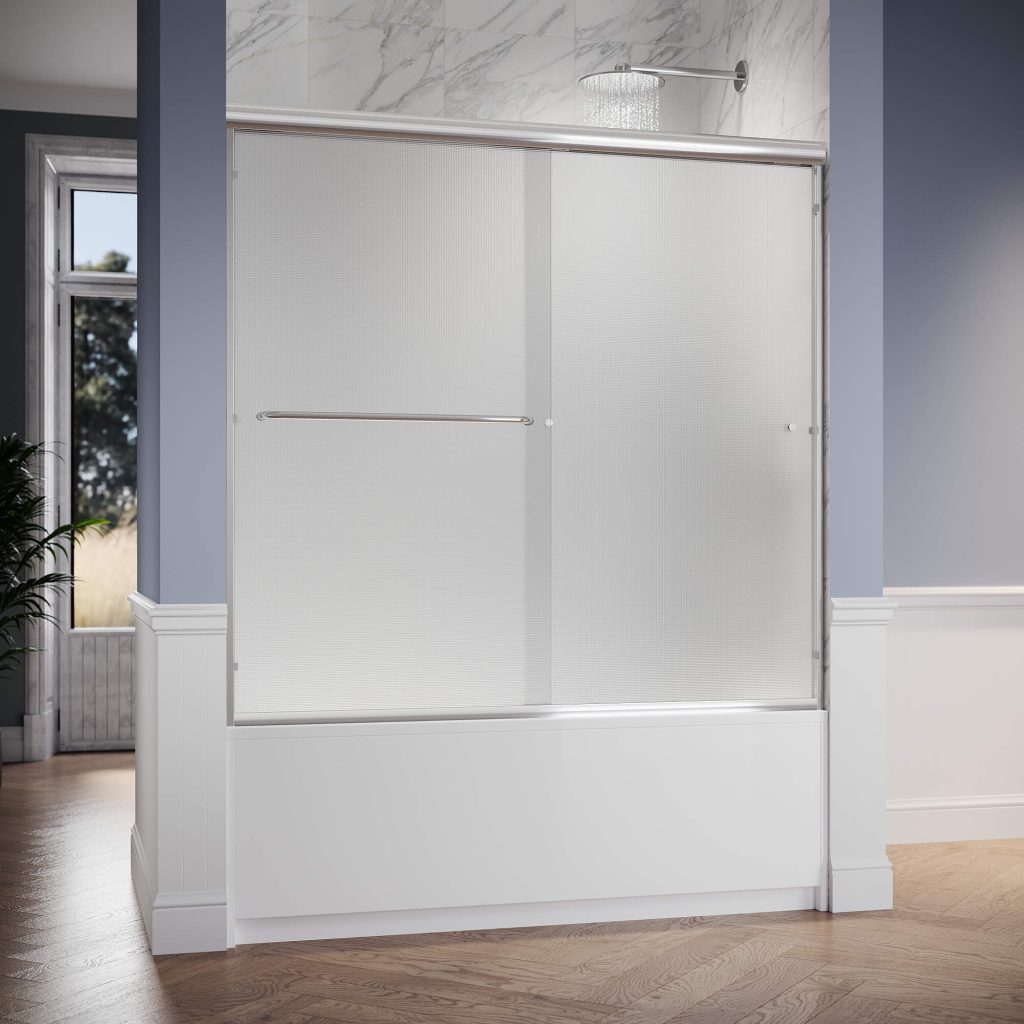 SUNNY_SHOWER_60_x_57.4_Bathtub_Shower_Door_Double_Sliding_Frosted_Door_for_tub_Chrome_Finish_Brushed_Nickel_Finish13