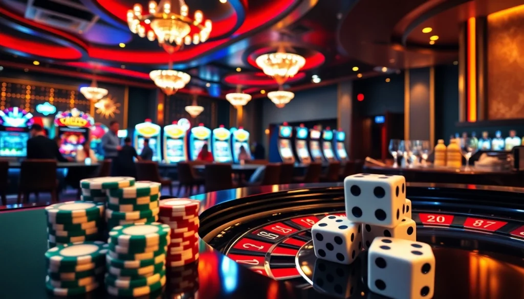 Experience thrilling moments at f168info.com with players enjoying roulette and vibrant casino lights.