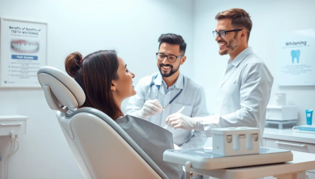最新の歯科クリニックでの歯のホワイトニング相談。専門的なケアでホワイトニングを推奨。
