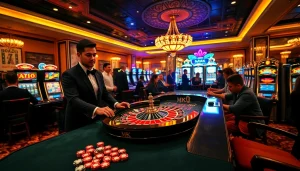 Experience the thrill of winning at the MK8 casino with vibrant action at the roulette table.