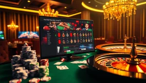 Lương Sơn TV offers an exciting online gambling experience with vibrant casino visuals, poker chips, and quality graphics.