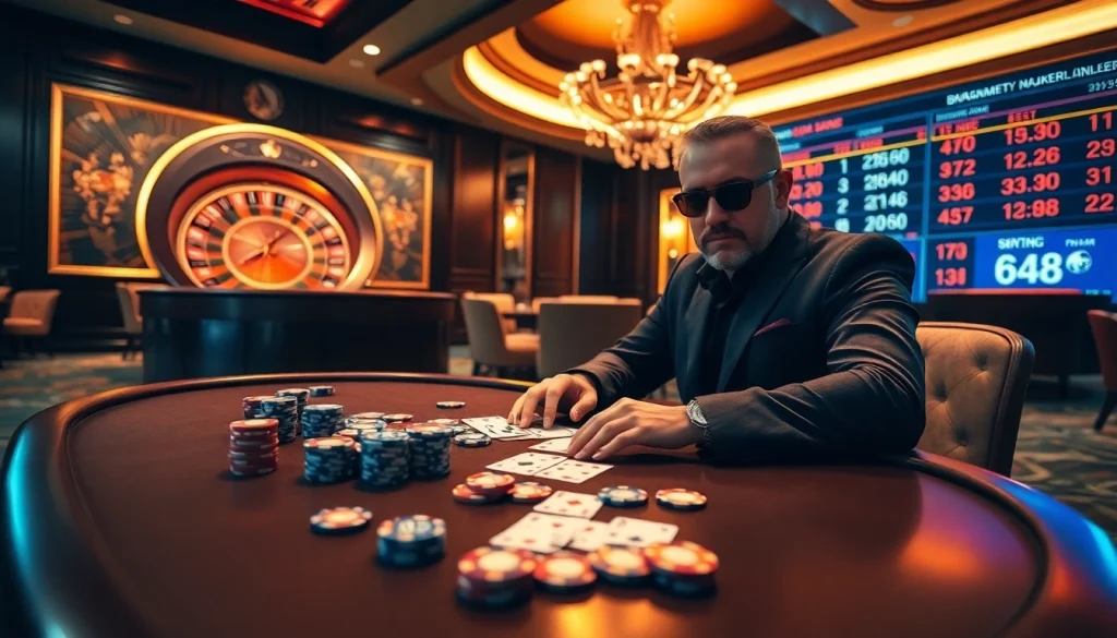 Experience the excitement of xin88 with vibrant casino action at the poker table and roulette.