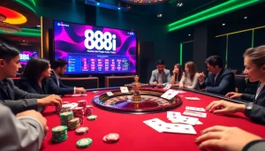 Experience the thrill of winning at 88i nhà cái with vibrant casino scenes and exciting gameplay.
