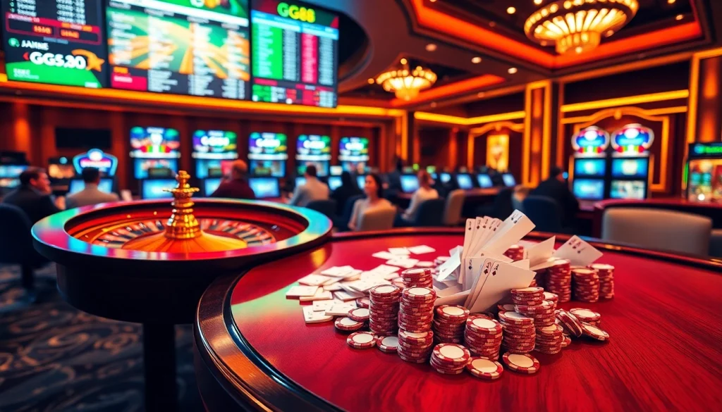 Experience the excitement of GG88 with vibrant casino elements and engaging gameplay focused on winning.