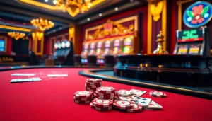 Engage in thrilling casino experiences with vz99's luxurious poker table and roulette wheel scene.