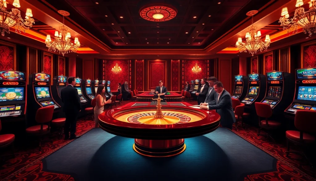 Experience the thrill of gambling at 555win com's luxurious casino with roulette tables and exciting slot machines.
