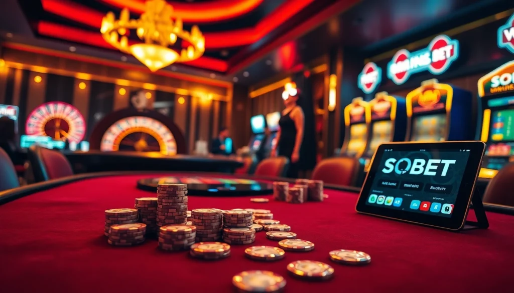 Experience excitement at SOIBET's stylish casino poker table filled with action-packed games and luxurious details.