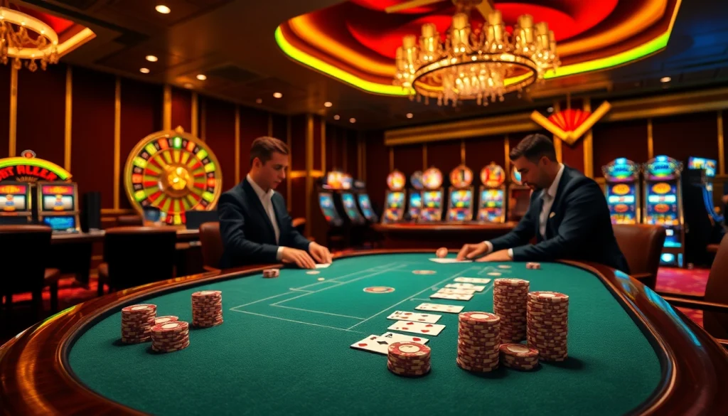 Experience the thrill of poker at a luxurious casino table, featuring xx88 chips and elegant gameplay.