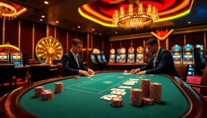 Experience the thrill of poker at a luxurious casino table, featuring xx88 chips and elegant gameplay.