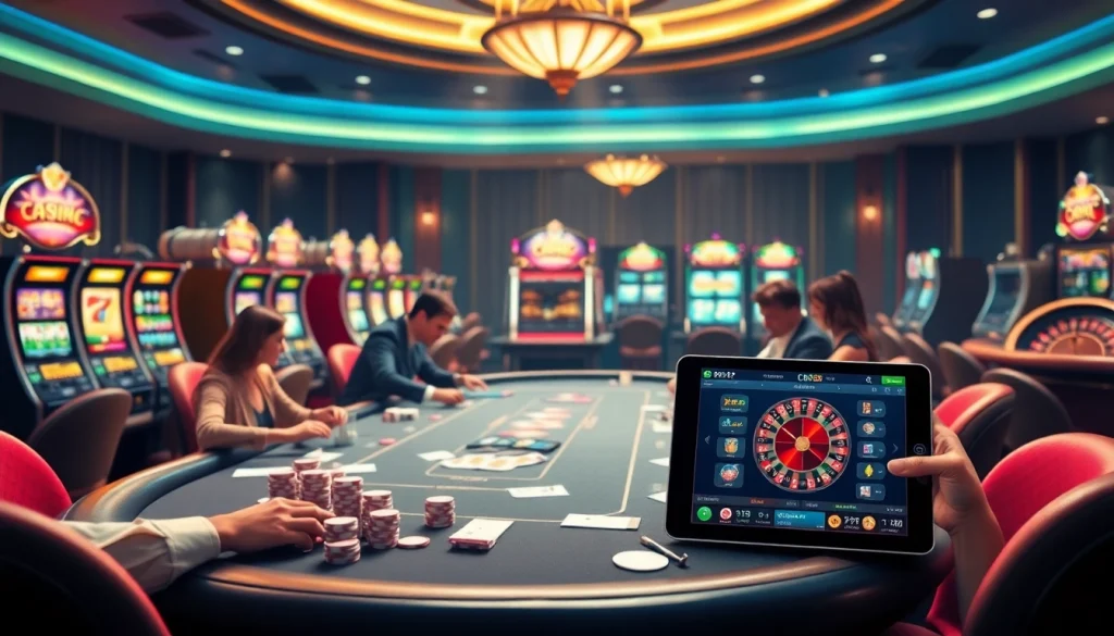 Experience excitement at https://cm88.bz/ with vibrant casino visuals showcasing engaging poker games and dynamic slot machines.
