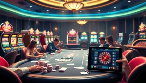 Experience excitement at https://cm88.bz/ with vibrant casino visuals showcasing engaging poker games and dynamic slot machines.