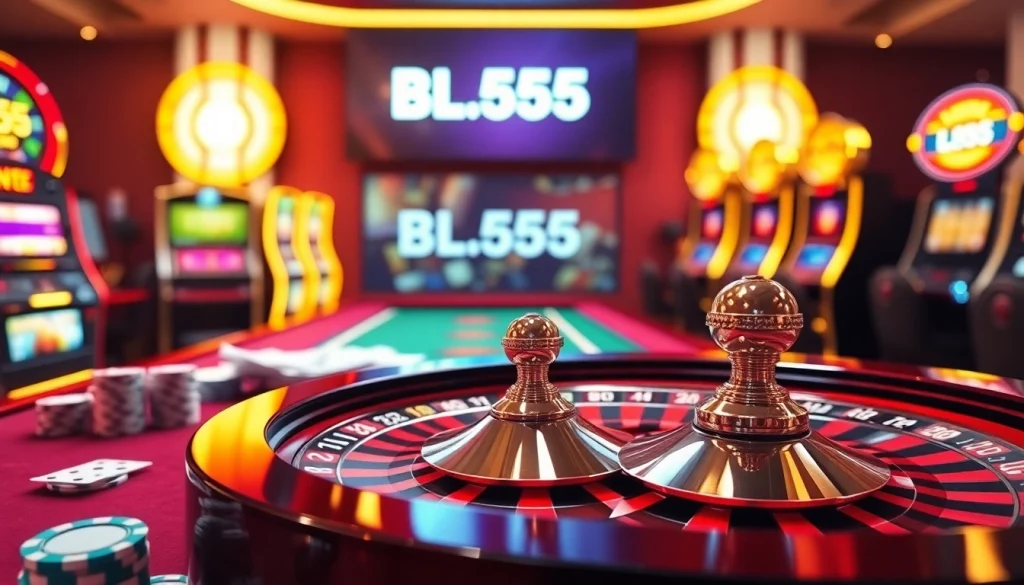 Experience the excitement of BL555 with its vibrant casino gaming atmosphere.