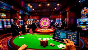 Experience thrilling gaming at https://febet8.com with engaging blackjack and roulette tables in a premium casino setup.