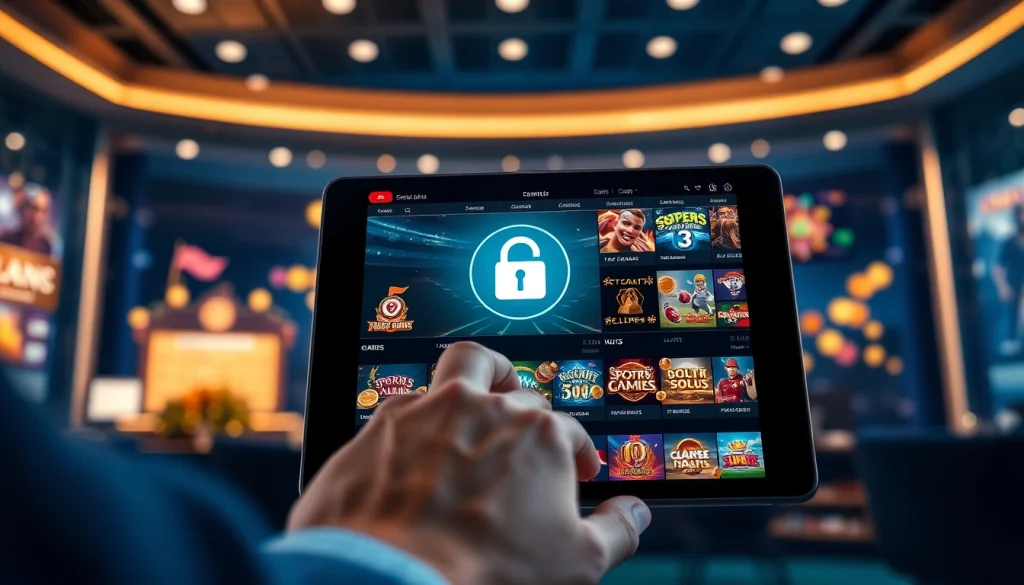 Online gambling platform screen on https://jun88pl.com/ highlighting various games and secure betting.