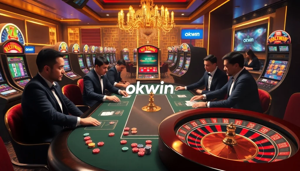 Experience the excitement at https://okwin.blog/ with vibrant slot machines, poker games, and roulette wheels.
