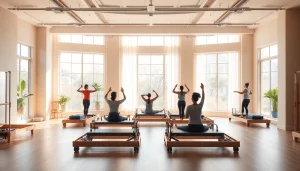 ウェルネスを重視する ピラティス おすすめ のエクササイズを紹介する穏やかなスタジオの風景