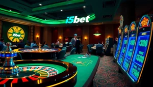 Experience thrilling online gaming at i5bet with vibrant casino elements and engaging gameplay.