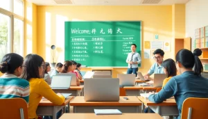 QQイングリッシュ クーポンを活用したインタラクティブな英語レッスンを受ける学生たち