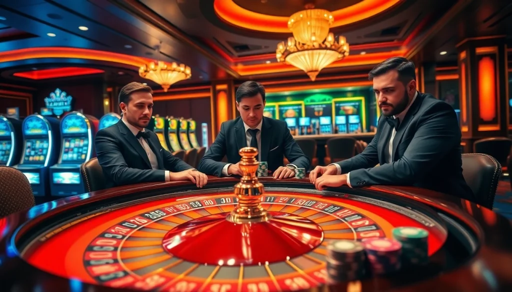 Experience the thrill of winning at https://lu88vip.net/ with poker players strategizing at a high-stakes table.