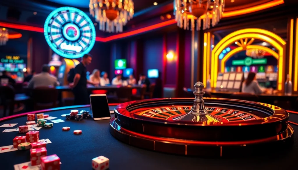 Exciting roulette game with Samsung Galaxy S8 at a luxurious casino, capturing the thrill of gambling.