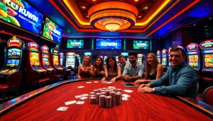 Engage in a thrilling casino experience with KUWIN poker and slot machines.
