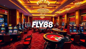 Experience thrilling moments with FLY88 đăng nhập at an upscale casino environment filled with excitement.