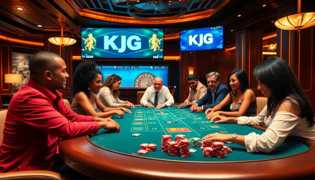 KJC enhances the gaming experience with lively poker action and exciting casino vibes.