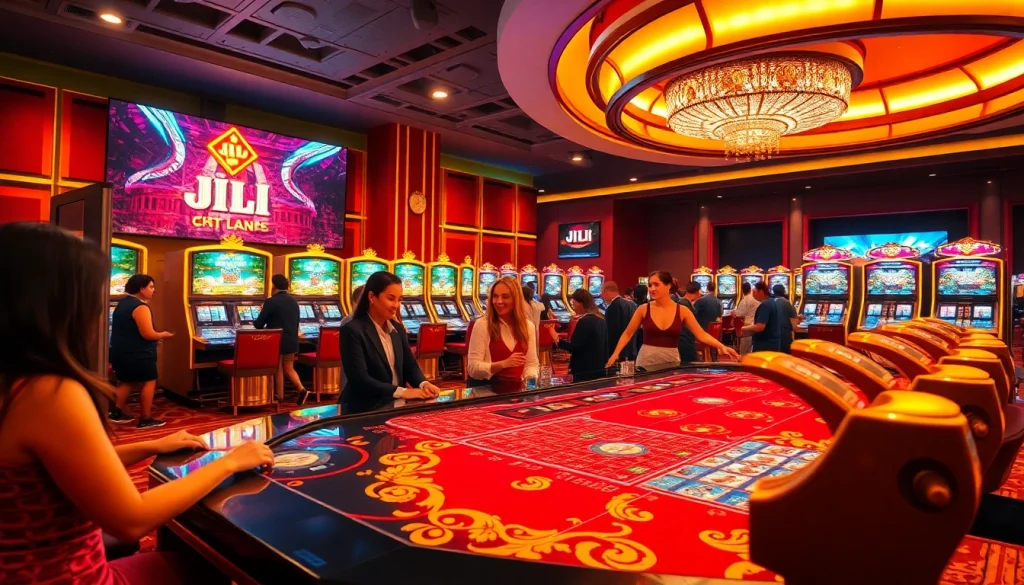 Players enjoying engaging casino games at JILI's luxurious gaming environment.
