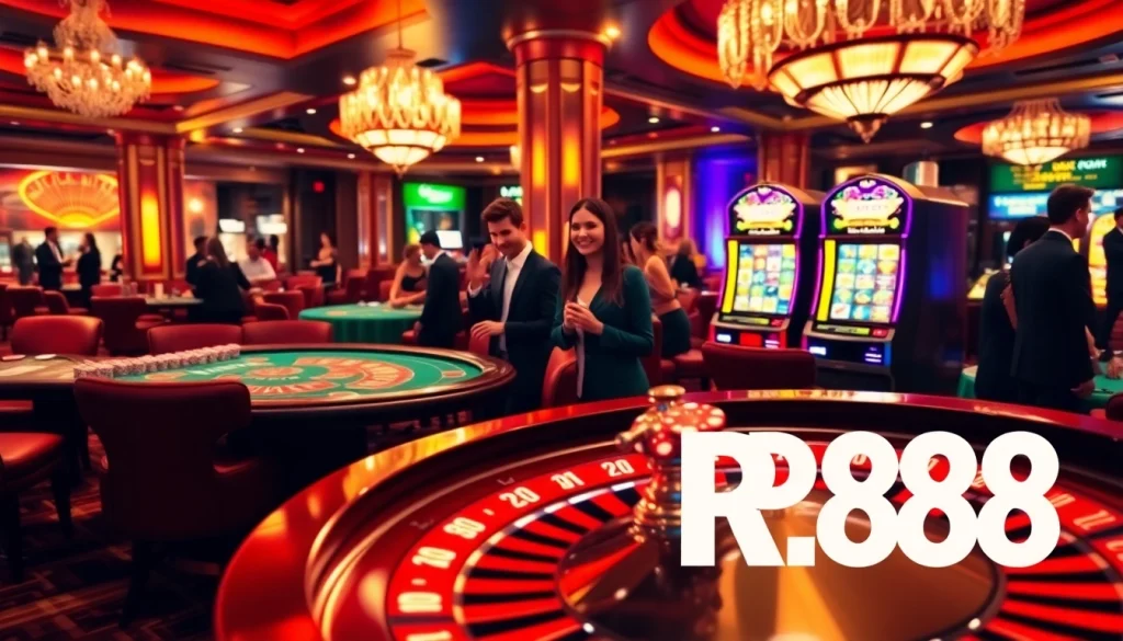 Experience the thrill of gambling with RR88 at a luxurious casino filled with vibrant games.