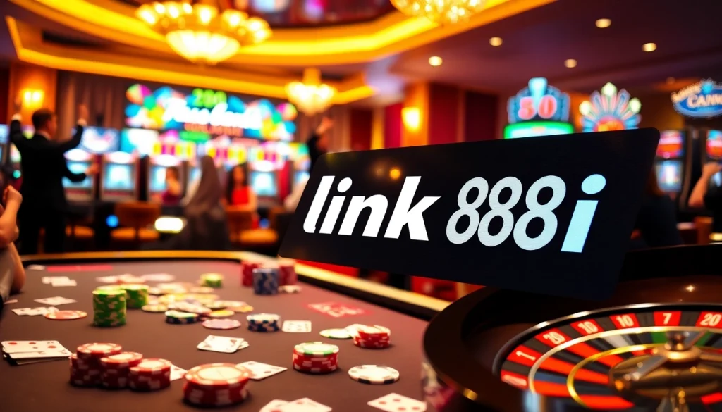 Experience the thrill at the 88i link casino with vibrant gaming tables and exciting slot machines.