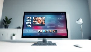 Generate detailed prompts from video to prompt technology in a modern workspace.