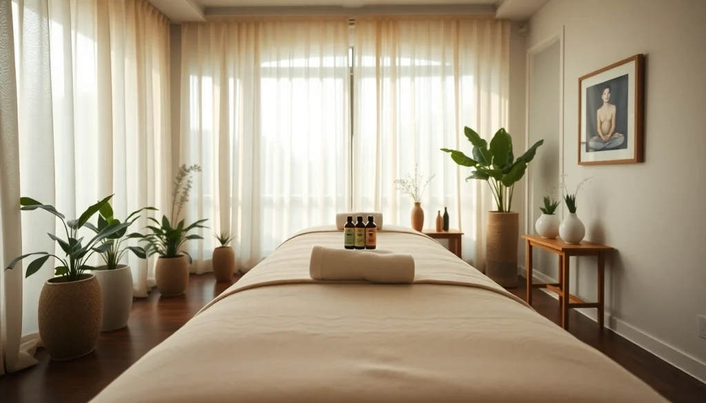 편안한 분위기와 에센셜 오일이 있는 하남마사지 휴식 공간