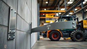 odbojnica stalowa chroniąca ścianę magazynu przed sprzętem przemysłowym