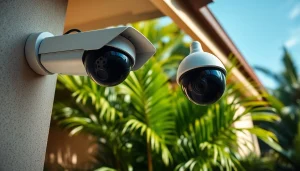 Cámaras de seguridad de alta definición instaladas profesionalmente en una vivienda, asegurando la seguridad en Guanacaste.