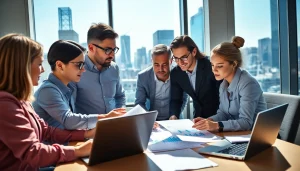 Engaging visual representation of competitive intelligence faqs highlighting teamwork in data analysis.