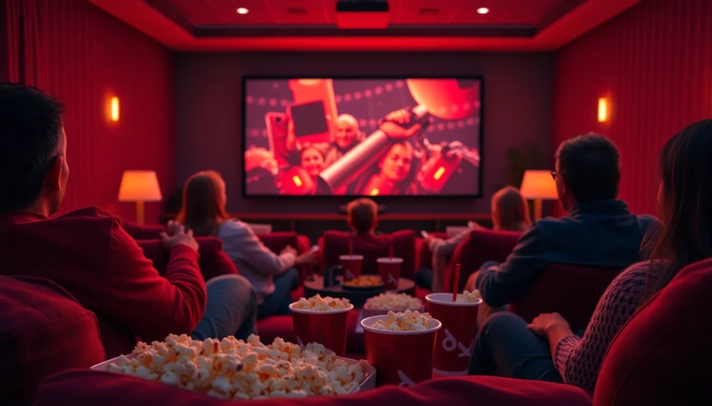 ดูหนังออนไลน์ ในห้องดูหนังที่สะดวกสบายพร้อมอาหารว่างและบรรยากาศอบอุ่น